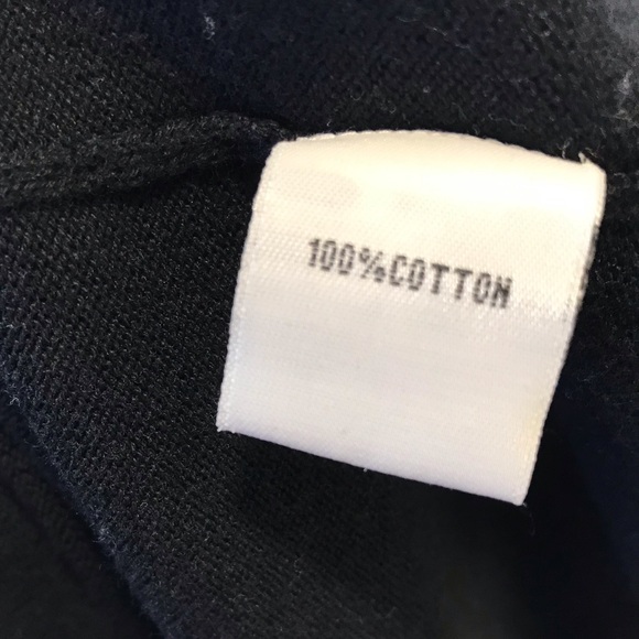 Kenneth Cole 100% Cotton Black Button Up Cardigan Sweater with Cowl Neck - Picture 5 of 11